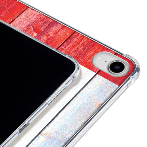 Canada Flag Light Wood iPad 11th Gen (2025) Clear Case