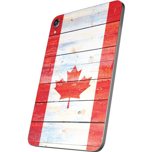 Canada Flag Light Wood Apple iPad Mini Skin