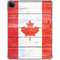 Canada Flag Light Wood iPad Pro 11in (2024) Clear Case