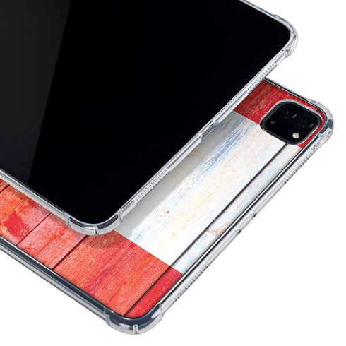 Canada Flag Light Wood iPad Cases