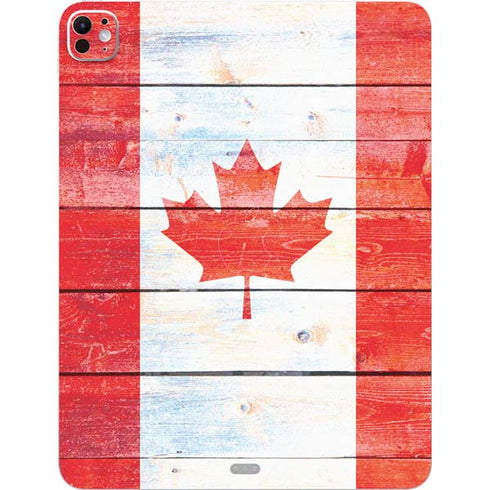 Canada Flag Light Wood iPad Pro 13in M4 (2024) Skin