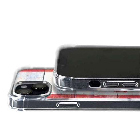 Canada Flag Light Wood iPhone 14 MagSafe Case