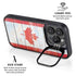 Canada Flag Light Wood iPhone 14 Pro Max Kickstand Case