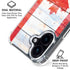 Canada Flag Light Wood iPhone 16 Clear Case