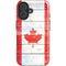 Canada Flag Light Wood iPhone 16 Magsafe Impact Case