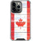 Canada Flag Light Wood iPhone 16 Pro Max Clear Case
