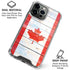 Canada Flag Light Wood iPhone 16 Pro Max Clear Case