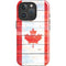 Canada Flag Light Wood iPhone 16 Pro Max Impact Case