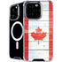 Canada Flag Light Wood iPhone 16 Pro Max MagSafe Case