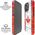 Canada Flag Light Wood iPhone 16 Pro Max Magsafe Impact Case