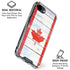 Canada Flag Light Wood iPhone 16e Clear Case