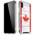 Canada Flag Light Wood iPhone X/XS Clear Case