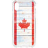 Canada Flag Light Wood iPhone XS Clear Case