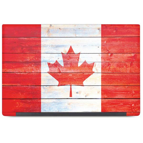 Canada Flag Light Wood Dell Latitude Skin