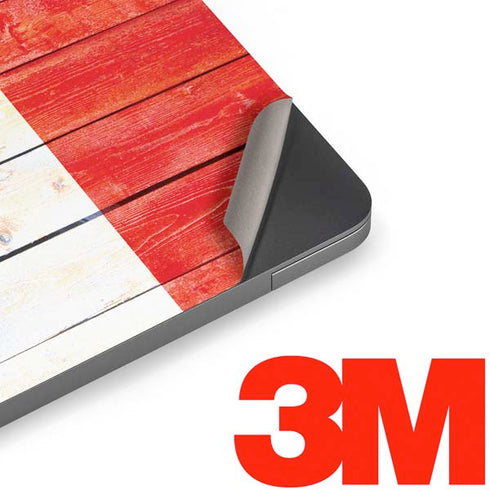 Canada Flag Light Wood Apple MacBook Air Skin