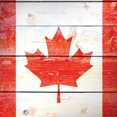 Canada Flag Light Wood Moto G6 Skin