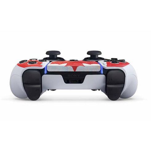 Canada Flag Light Wood PS5 DualSense Edge Pro Controller Skin