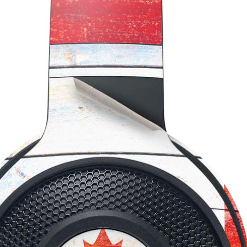 Canada Flag Light Wood Razer Kraken X Skin