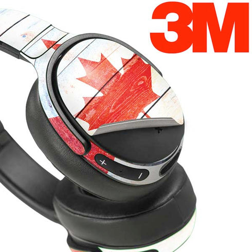Canada Flag Light Wood Skullcandy Venue Skin