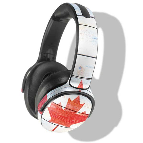 Canada Flag Light Wood Skullcandy Venue Skin