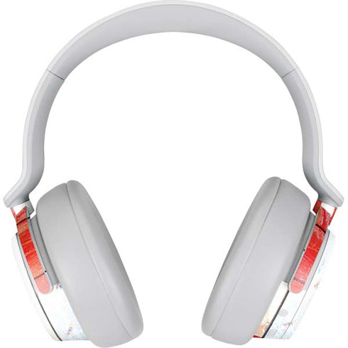 Canada Flag Light Wood Surface Headphones Skin