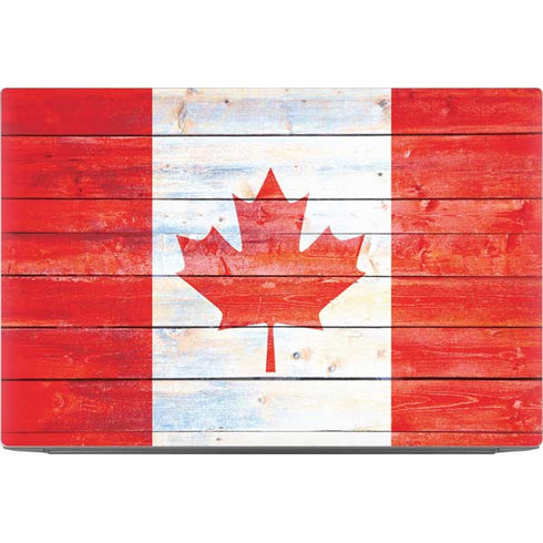 Canada Flag Light Wood Dell XPS Skin