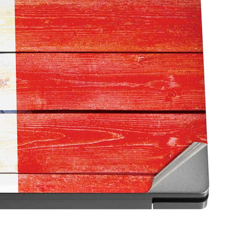 Canada Flag Light Wood Dell XPS Skin