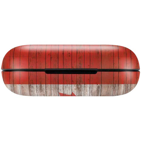 Canadian Flag Dark Wood Amazon Echo Buds Skin