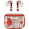 Canadian Flag Dark Wood AirPods Skins