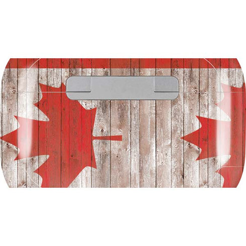 Canadian Flag Dark Wood AirPods Skins
