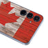Canadian Flag Dark Wood Galaxy A55 5G Skin