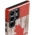 Canadian Flag Dark Wood Galaxy S23 Ultra Pro Case