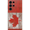 Canadian Flag Dark Wood Galaxy S24 Ultra Skin