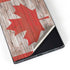 Canadian Flag Dark Wood Galaxy S24 Ultra Skin