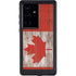 Canadian Flag Dark Wood Galaxy S24 Ultra Waterproof Case