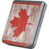 Canadian Flag Dark Wood Galaxy Z Flip6 Skin
