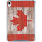 Canadian Flag Dark Wood iPad 11th Gen (2025) Clear Case