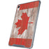Canadian Flag Dark Wood iPad 11th Gen (2025) Clear Case