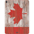 Canadian Flag Dark Wood Apple iPad Air Skin