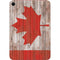Canadian Flag Dark Wood Apple iPad Mini Skin