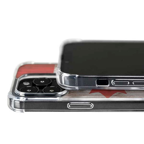 Canadian Flag Dark Wood iPhone 16 Pro MagSafe Case