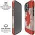 Canadian Flag Dark Wood iPhone 16 Pro Magsafe Impact Case