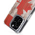 Canadian Flag Dark Wood iPhone 16 Pro Max MagSafe Case