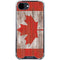Canadian Flag Dark Wood iPhone 16e Clear Case