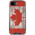 Canadian Flag Dark Wood iPhone 16e Clear Case
