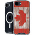 Canadian Flag Dark Wood iPhone 16e MagSafe Case