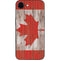 Canadian Flag Dark Wood iPhone 16e Skin