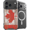 Canadian Flag Dark Wood iPhone 18 Pro MagSafe Case