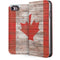 Canadian Flag Dark Wood iPhone 7 Folio Case