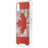Canadian Flag Dark Wood iPhone XS Clear Case